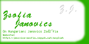 zsofia janovics business card